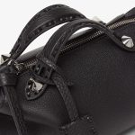 FENDI By The Way Selleria Mini Black Selleria mini-bag with 156 hand-sewn topstitches - Image 4